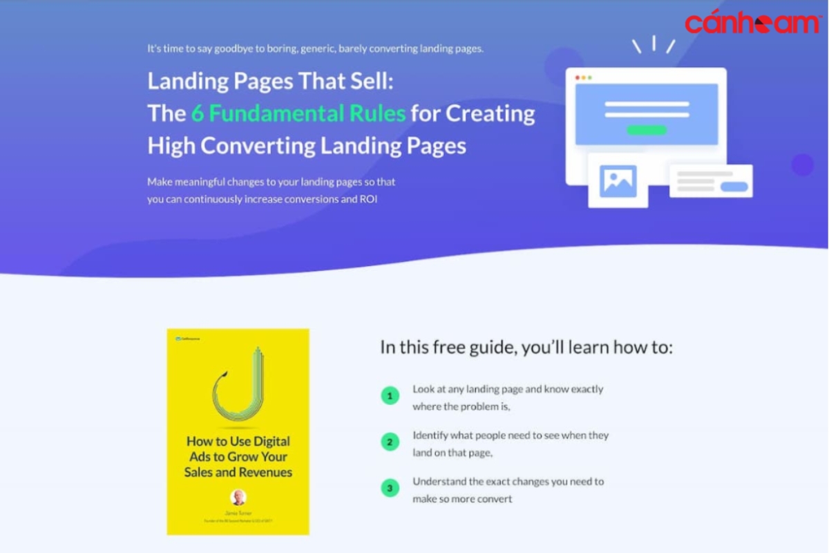 các loại landing page phổ biến