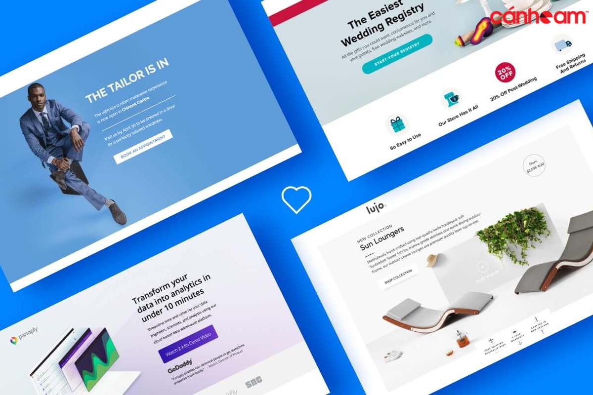 các loại landing page phổ biến, trang landing page để chạy quảng cáo