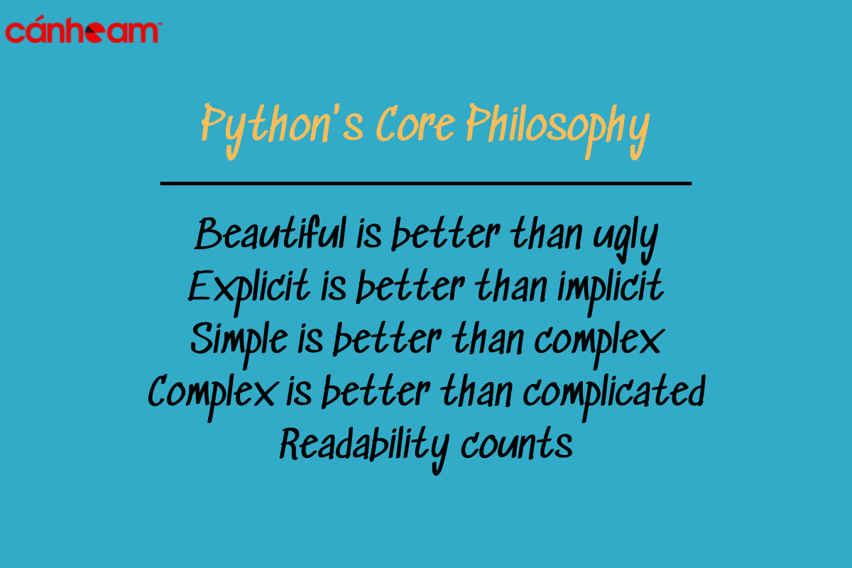 Triết lý thiết kế của ngôn ngữ lập trình Python