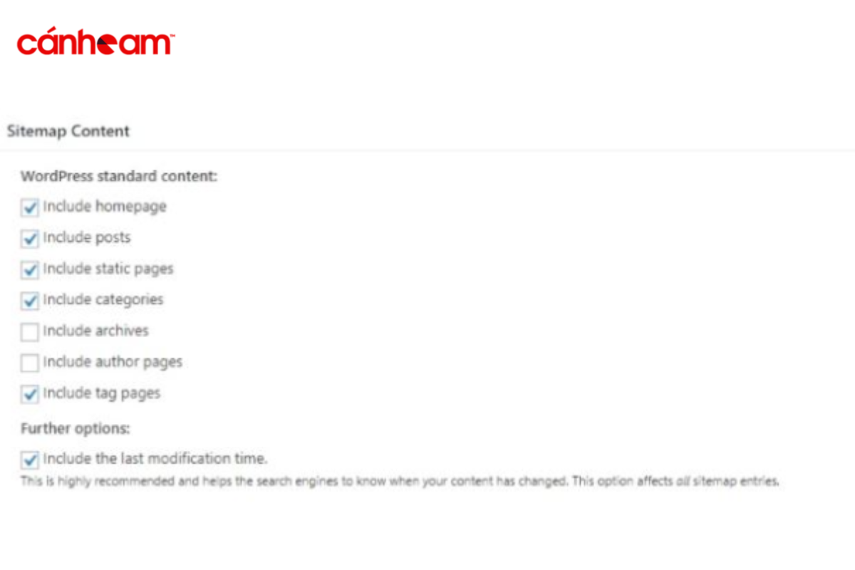 Sitemap Content