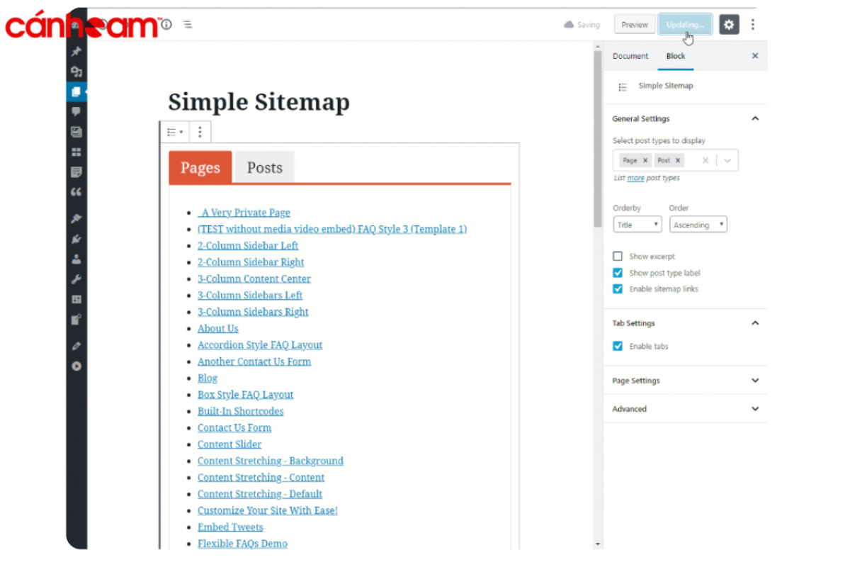 Tạo HTML Sitemap cho WordPress
