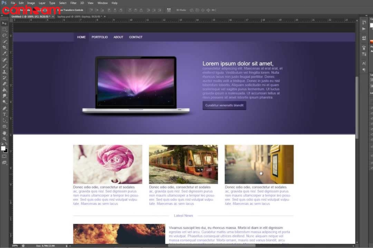 Bạn có thể thiết kế ảnh thumb bằng Photoshop