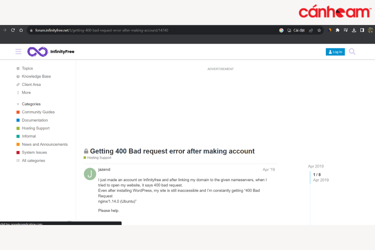 Infinityfree.net trang web cung cấp hosting free chất lượng, Top hosting free không chứa quảng cáo tốt nhất