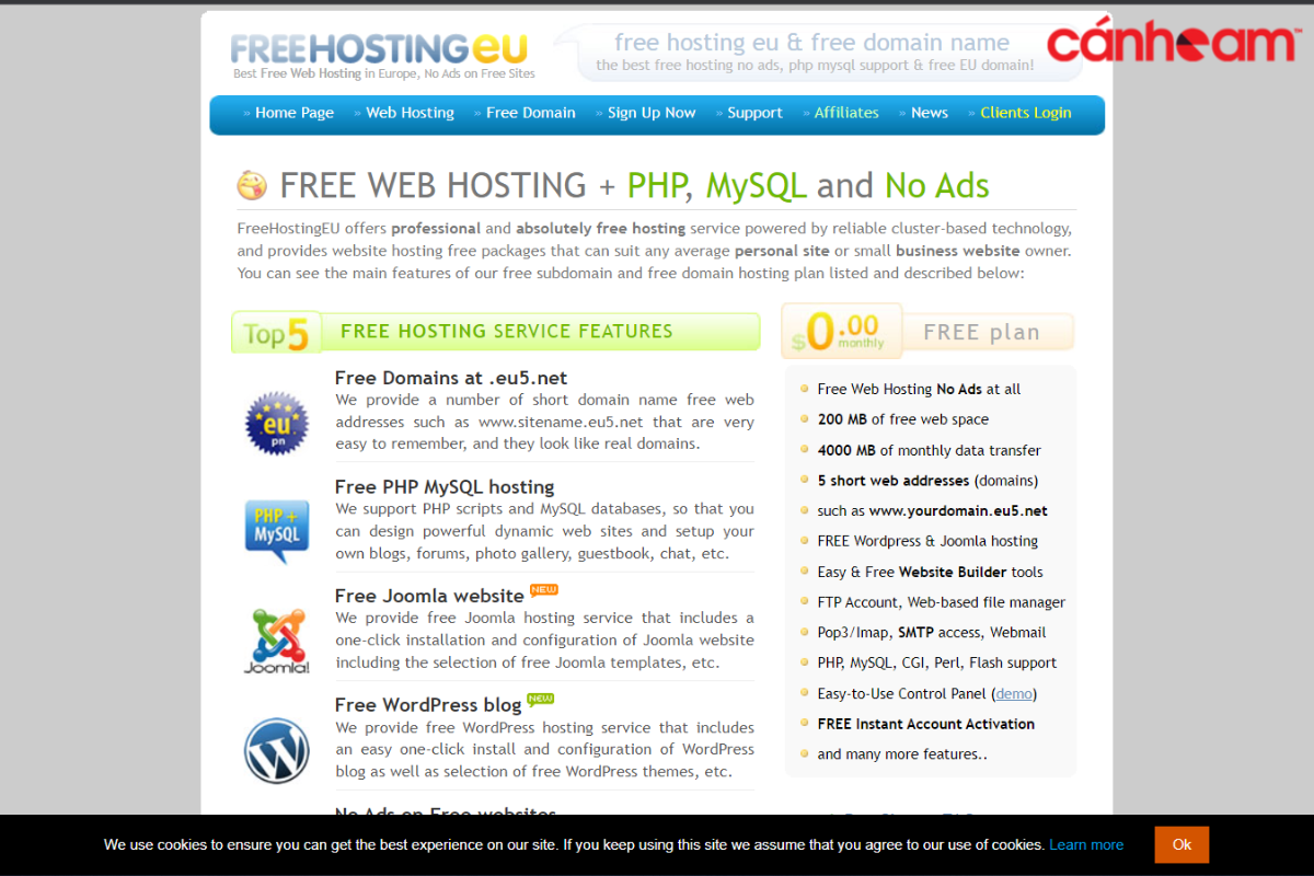 FreehostingEU.com được ra đời nhờ sự hợp tác của FreeDomain.co.nr và AttactSoft FmbH