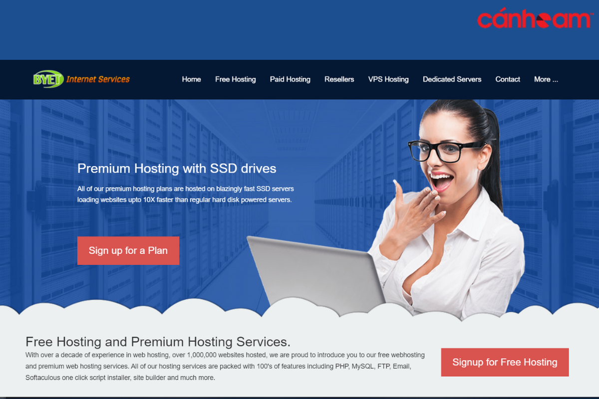Top hosting free không chứa quảng cáo tốt nhất