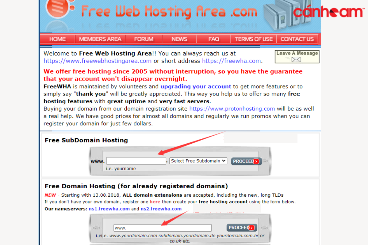 FreeWebHostingArea được đánh giá là trang web cung cấp hosting free đáng dùng