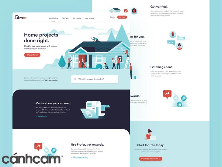 Website layout giúp các thành phần của trang web liên kết chặt chẽ với nhau