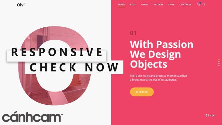 Bố cục website chia màn hình dành cho những trang web có từ hai phần nội dung chính trở lên