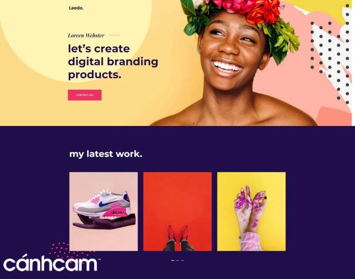 Website page layout dạng hình hộp được dùng khá phổ biến