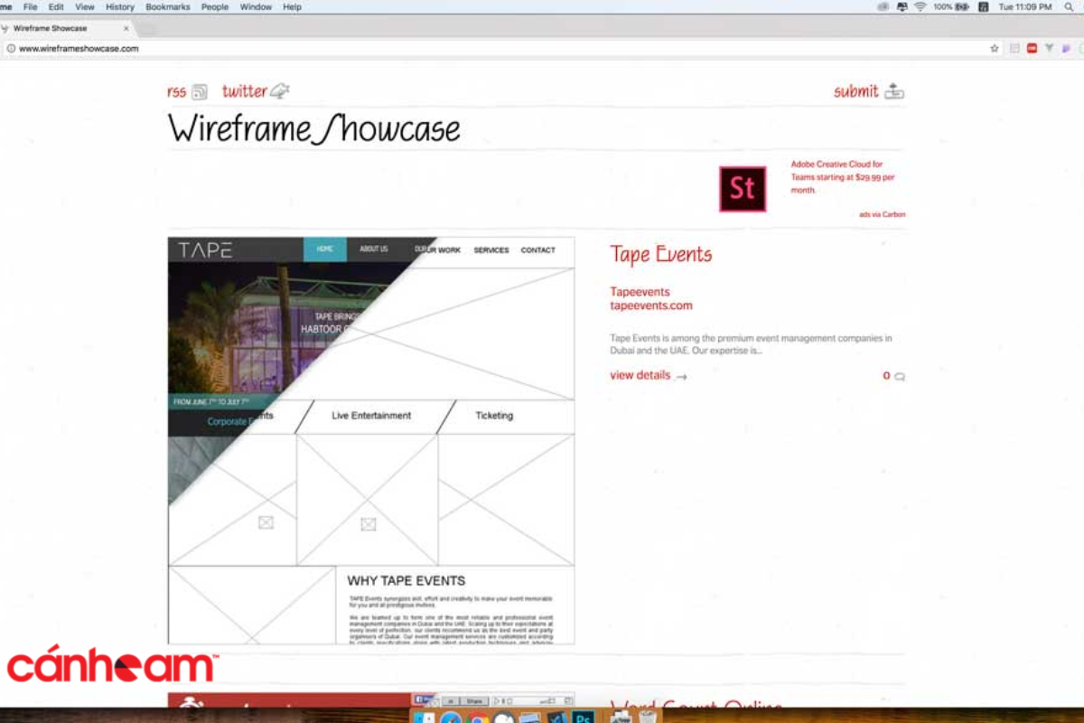 Wireframe Showcase