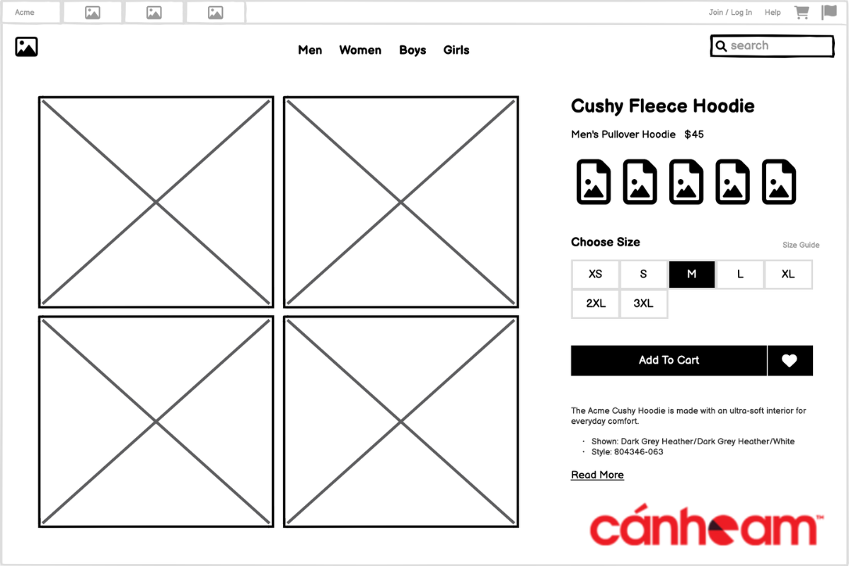 Wireframe nhằm giúp người thiết kế xác định được cấu trúc website