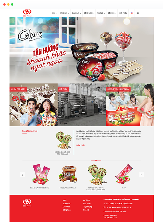 Thiết kế website bán hàng cho kido food