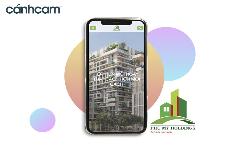 Phú Mỹ Holdings thiết kế website tại Cánh Cam ảnh 2