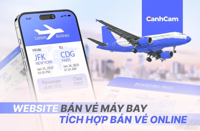 thiết kế website bán vé máy bay thumbnail
