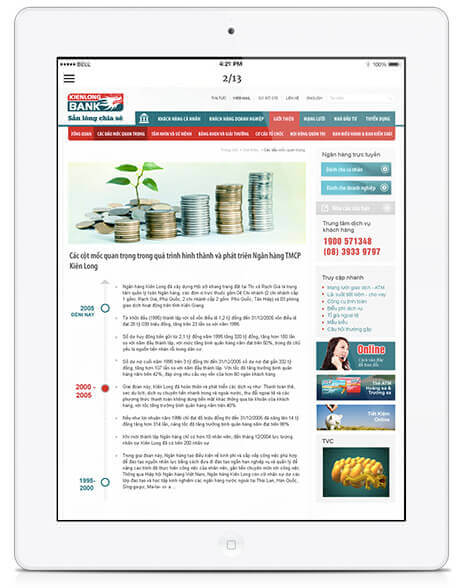 Cánh Cam thiết kế website cho Kiên Long Bank ảnh 8