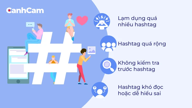 Những sai lầm khi sử dụng Hashtag