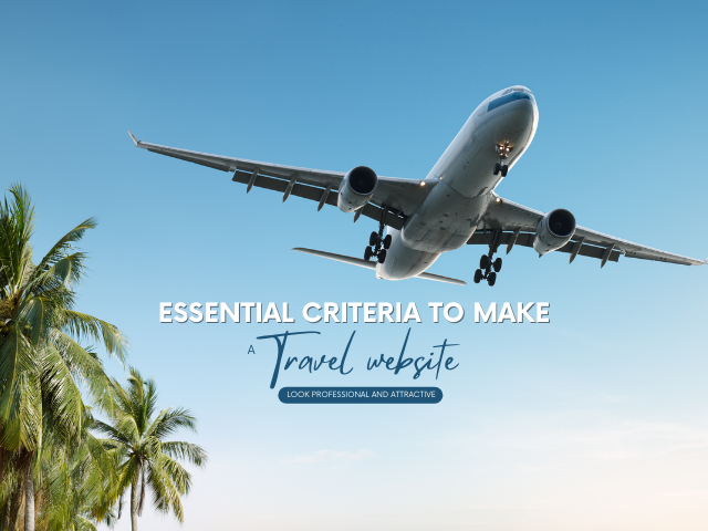 Criteria for designing a beautiful and professional Travel website design