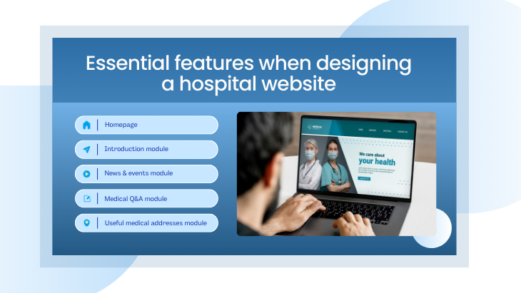 Essential features when designing a hospital website
