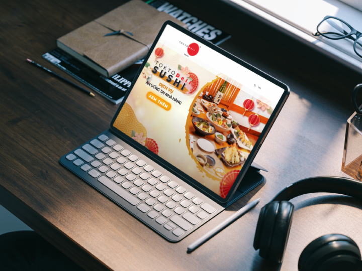 Tokyo Deli – Japanese-style Restaurant Website Design Mockup
