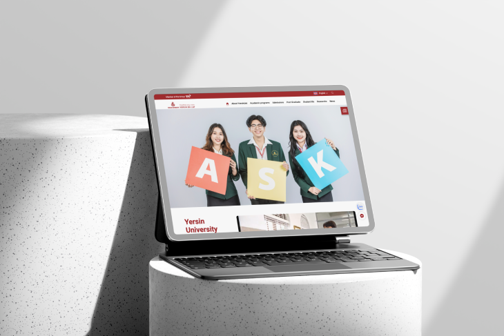 Yersin University Website Design