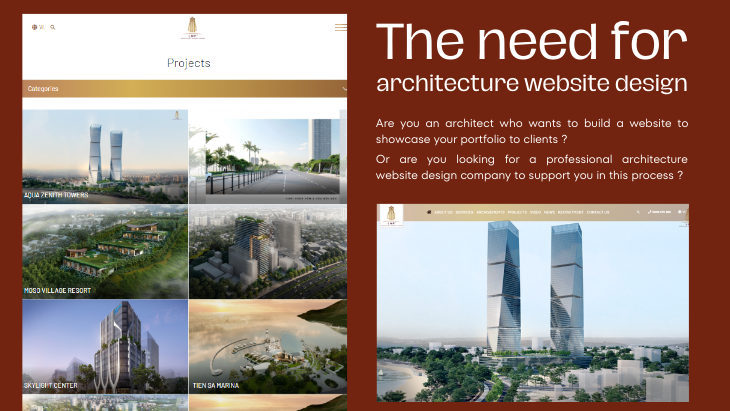 What to consider in architecture website design ?