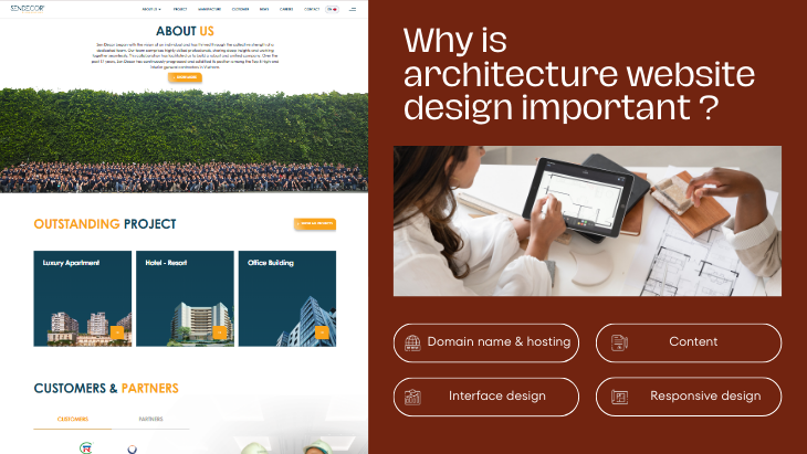Why is architecture website design important ?