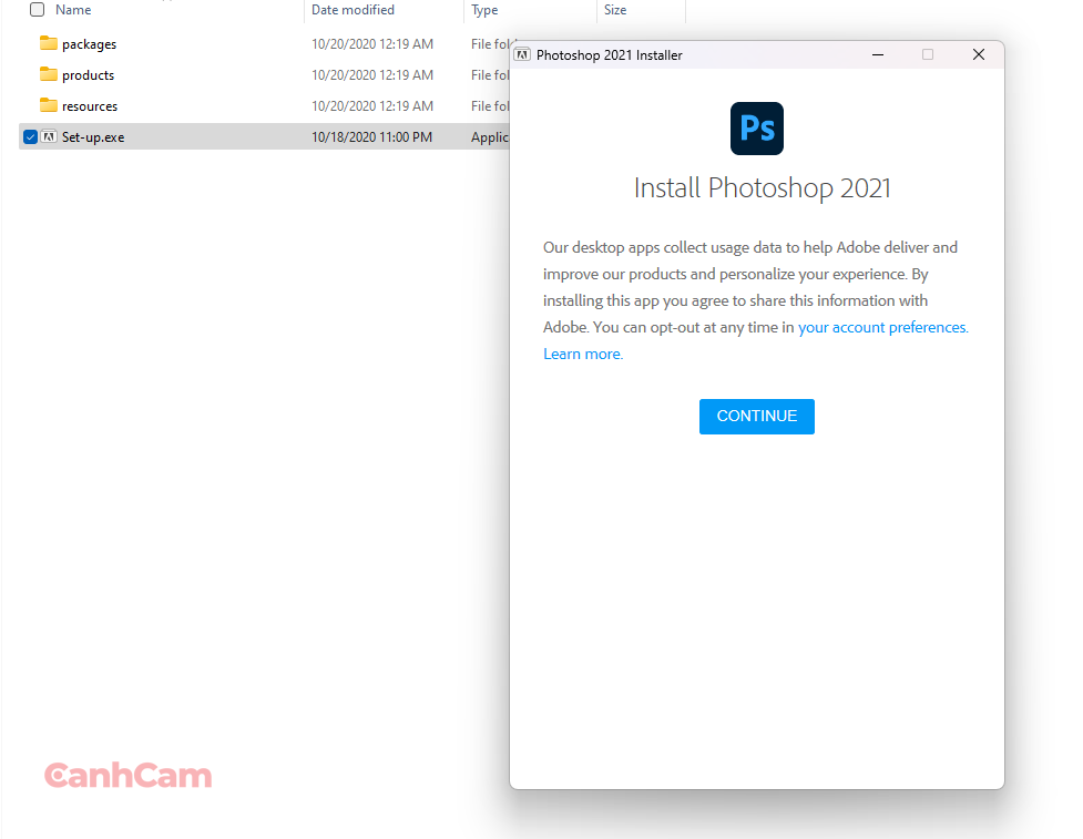 Cửa sổ Photoshop 2021 Installer Cửa sổ Photoshop 2021 Installer