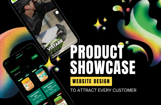 Product Showcase Website Design to Attract Every Customer