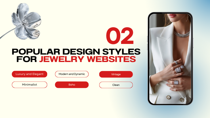 Popular Design Styles for Jewelry Websites
