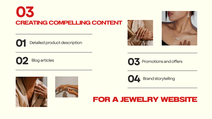 Creating Compelling Content for a Jewelry Website