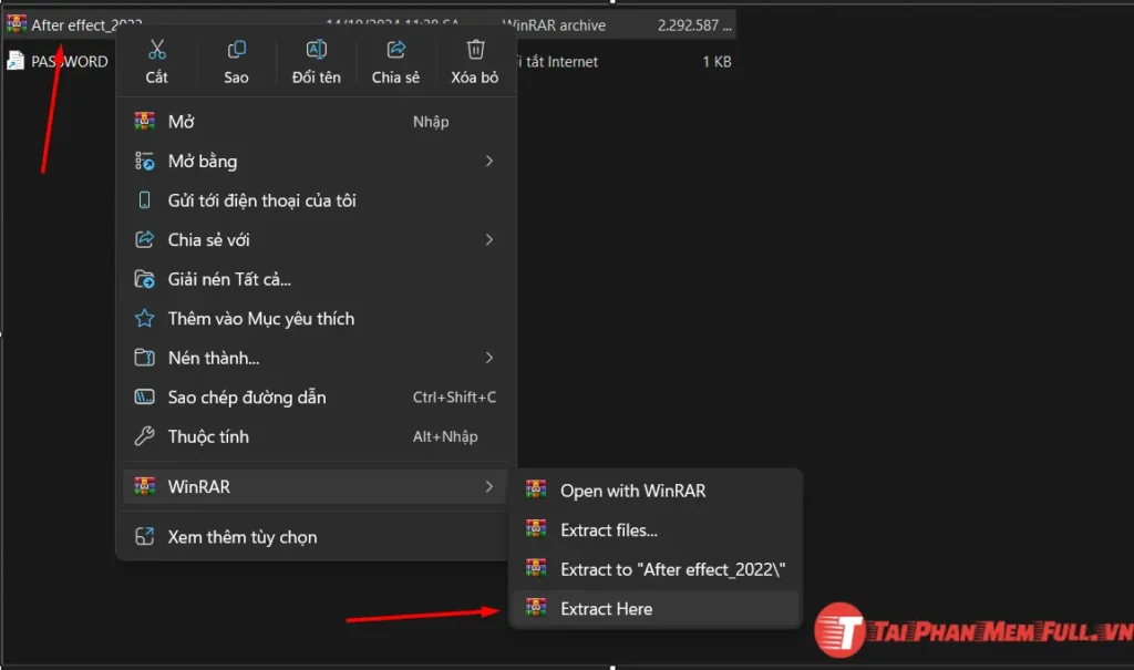 Bước 1 quá trình cài đặt After Effects 2022