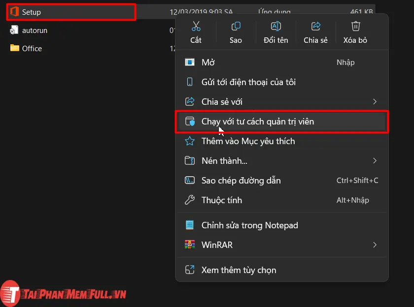 Bước 3 quá trình cài đặt Microsoft Office 2019 Full Crack