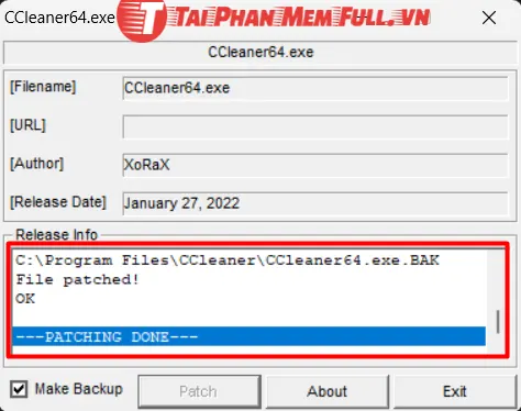 Bước 11 quá trình cài đặt CCleaner Full Crack