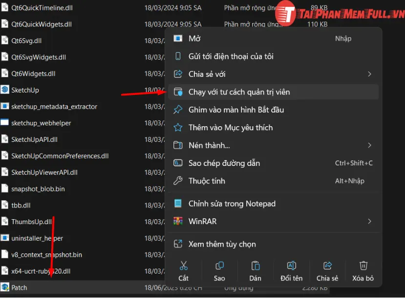 Bước 6 quá trình cài đặt sketchup full crack