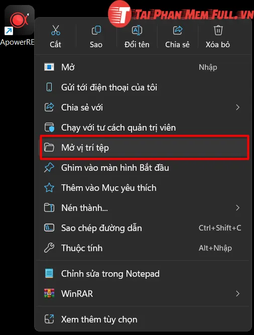 Bước 6 quá trình cài đặt ApowerREC full crack