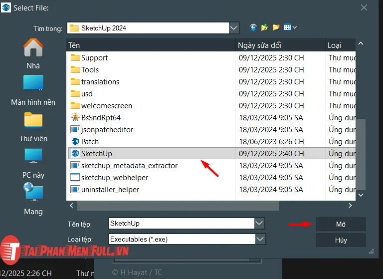 Bước 7 quá trình cài đặt sketchup full crack