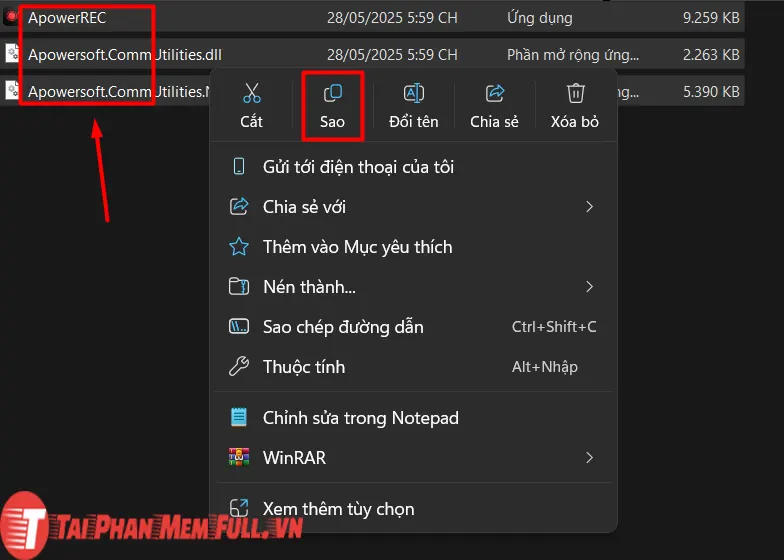 Tiếp tục bước 5 quá trình cài đặt ApowerREC full crack