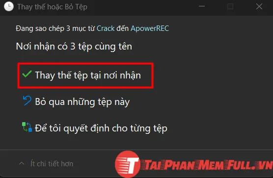 Tiếp tục bước 7 quá trình cài đặt ApowerREC full crack