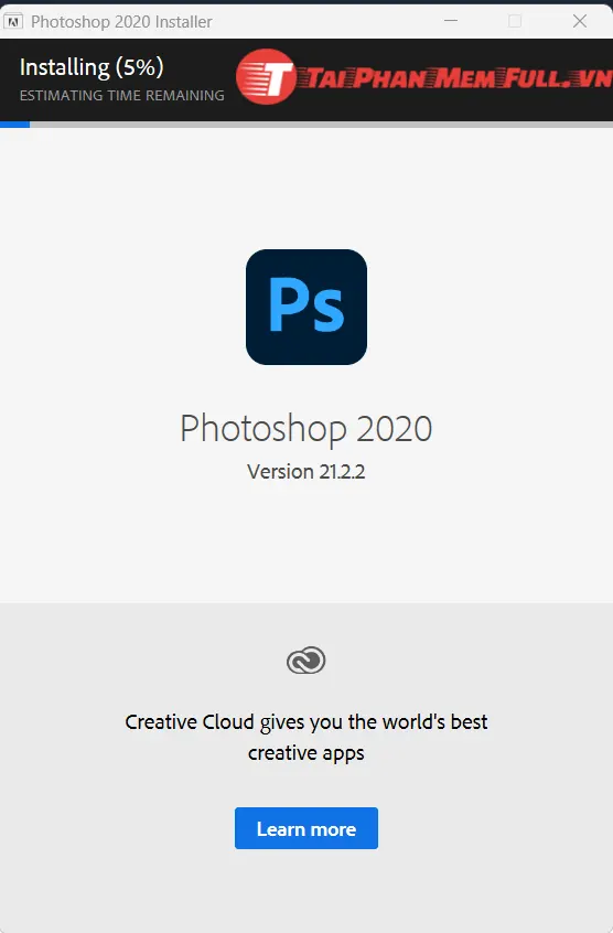 Bước 3 quá trình cài đặt Photoshop 2020