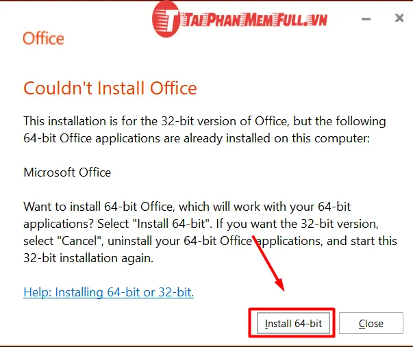 Tiếp tục bước 3 quá trình cài đặt Microsoft Office 2019 Full Crack