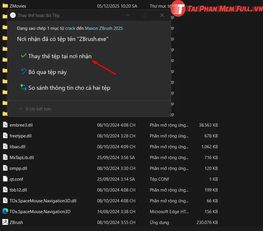 Bước 4 quá trình cài đặt ZBrush full crack