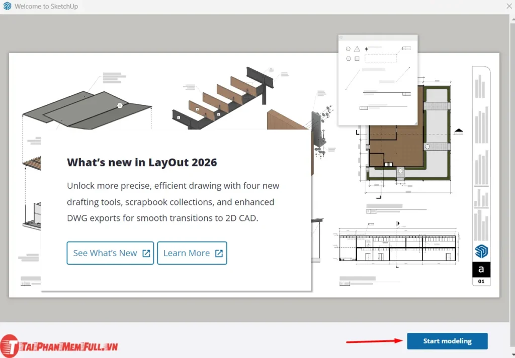 Bước 8 quá trình cài đặt sketchup full crack