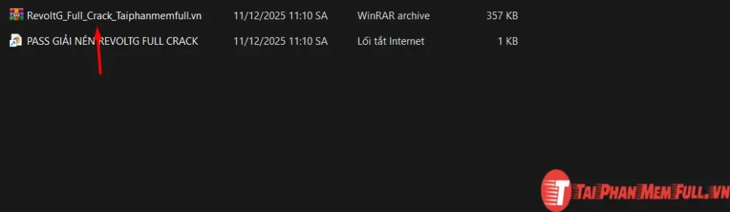 Bước 1 quá trình cài đặt RevoltG