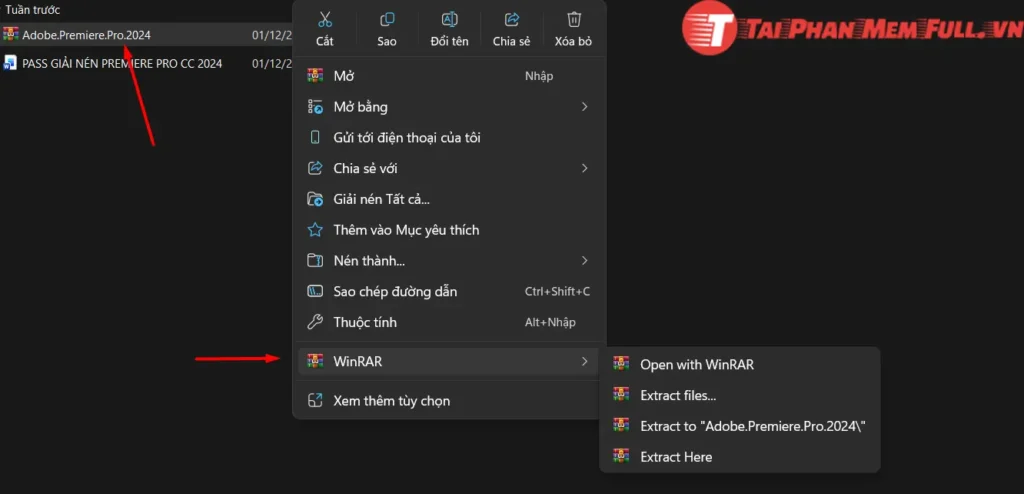 Bước 1 quá trình cài đặt Adobe Premiere 2020