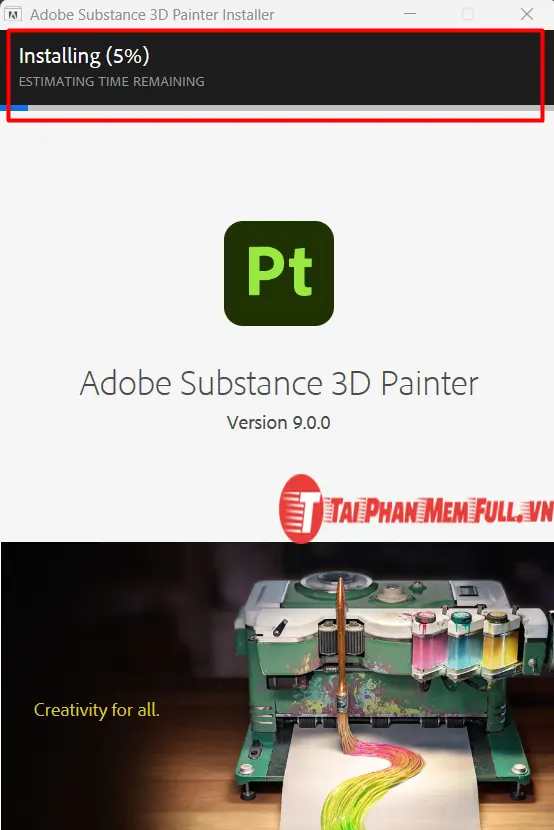 Bước 5 quá trình cài đặt Adobe Substance 3D Full Crack