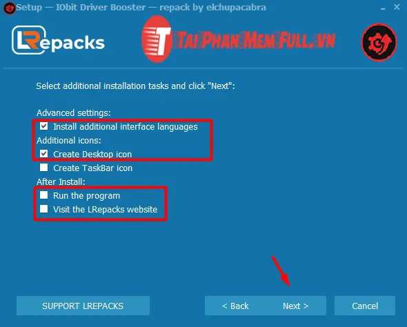 Bước 7 quá trình cài đặt phần mềm dò Driver Booster Pro Full Crack