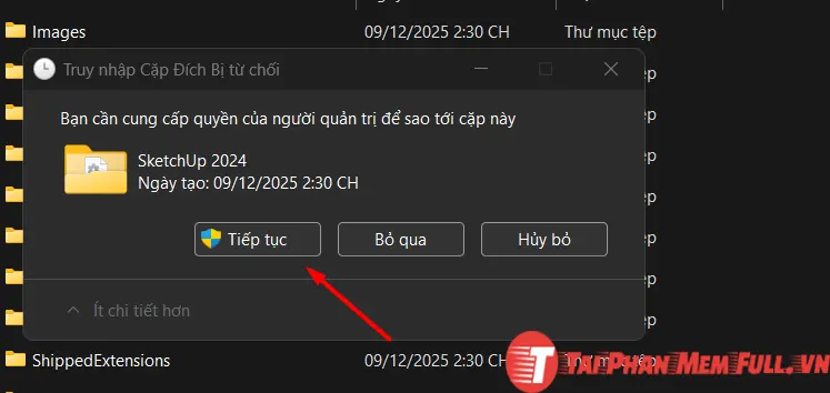 Bước 5 quá trình cài đặt sketchup full crack