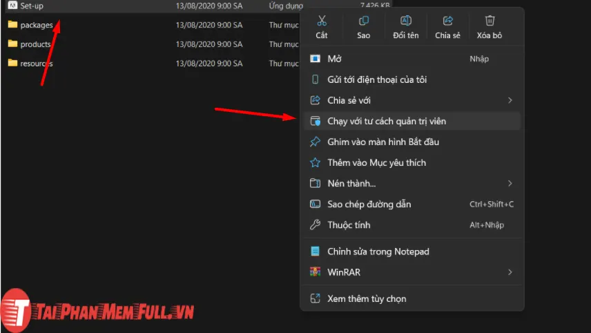 Bước 1 quá trình cài đặt Photoshop 2020