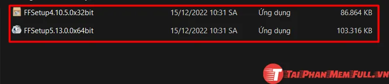 Chạy file cài đặt