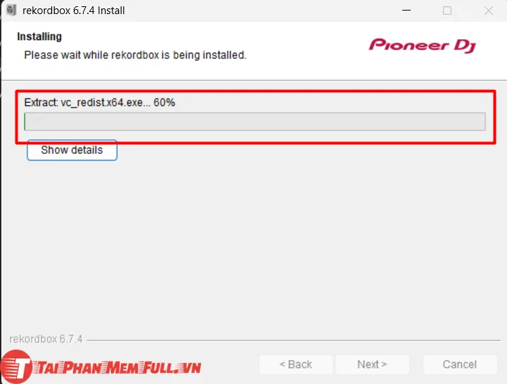 Bước 9: Quá trình cài đặt DJ Rekordbox Pro Full Crack